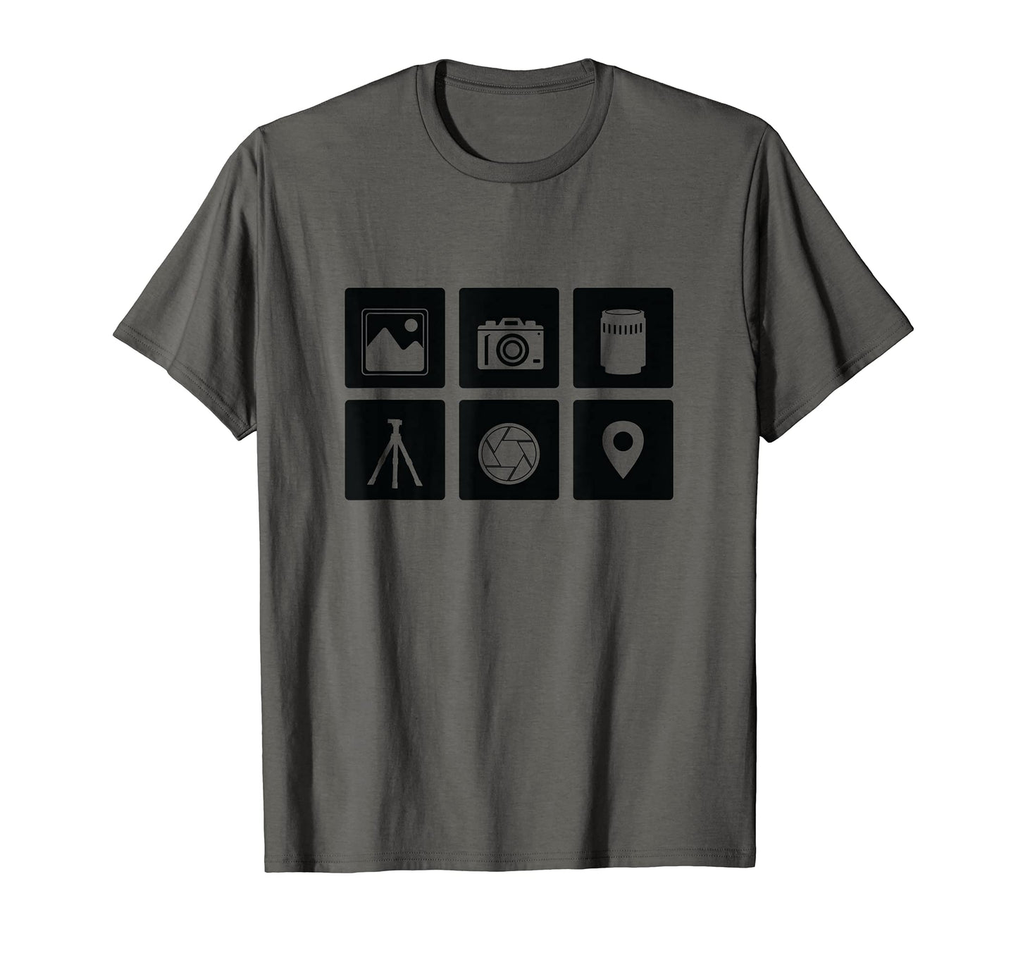 Photography Camera Gear Fotographer T-Shirt - Fun Novelty Design for Adults - T-Shirt, Sweatshirt, Hoodie