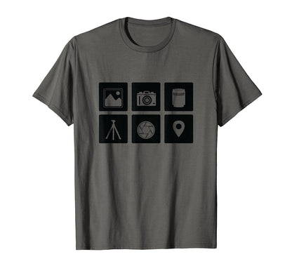 Photography Camera Gear Fotographer T-Shirt - Fun Novelty Design for Adults - T-Shirt, Sweatshirt, Hoodie