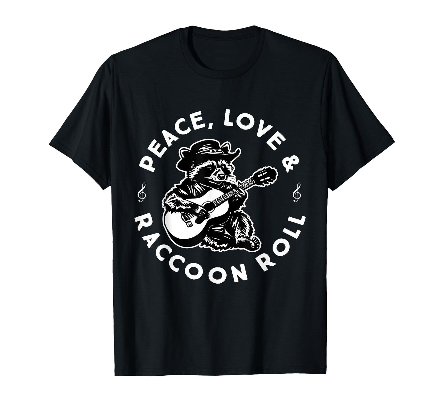 Raccoon Rock And Roll Music Raccoon T-Shirt - Novelty Apparel for Adults - T-Shirt, Sweatshirt, Hoodie