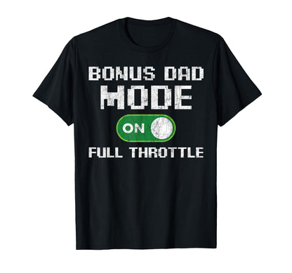 Gamer Stepdad Fathers Day Bonus Dad T-Shirt - Aesthetic Graphic for Adults - T-Shirt, Sweatshirt, Hoodie