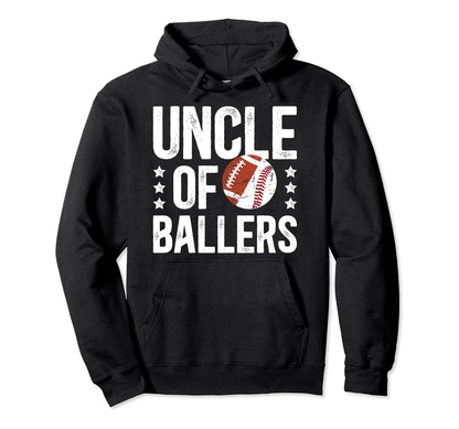 Uncle Ballers Proud Baseball Hoodie - Fun Novelty Design Men Women - T-Shirt, Sweatshirt, Hoodie