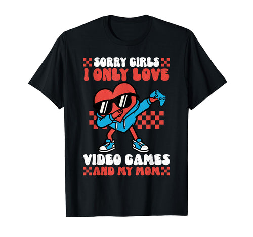 Valentines Video Games Mom Heart T-Shirt - Fun Novelty Design Unisex - T-Shirt, Sweatshirt, Hoodie