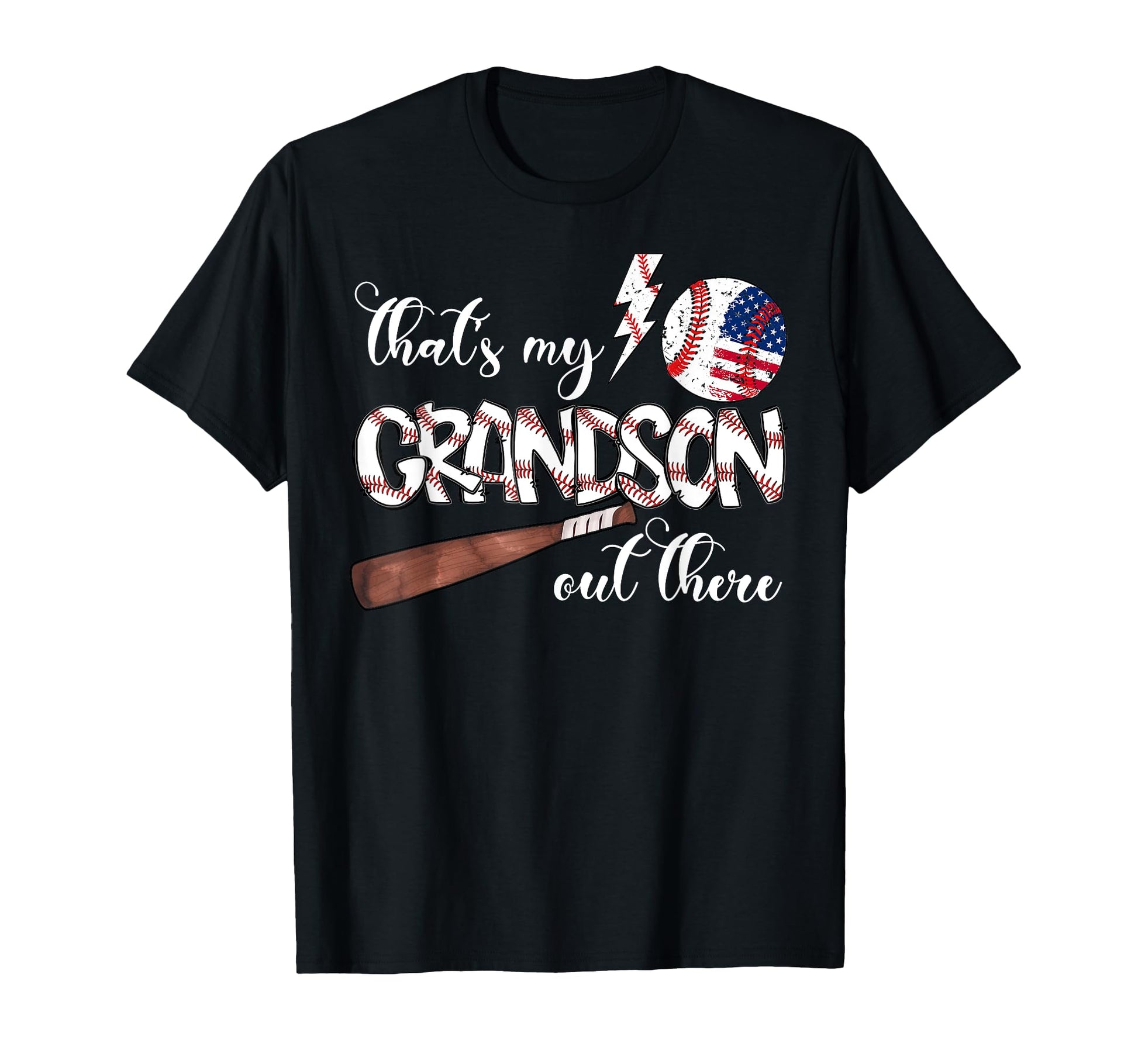 Thats My Grandson Out There Baseball T-Shirt - Novelty Apparel Unisex - T-Shirt, Sweatshirt, Hoodie