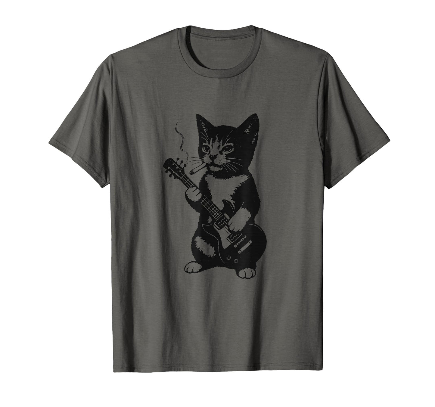 Smoking Cat Punk Rock Y2K Kitten 90S T-Shirt - Trendy Graphic Men Women - T-Shirt, Sweatshirt, Hoodie