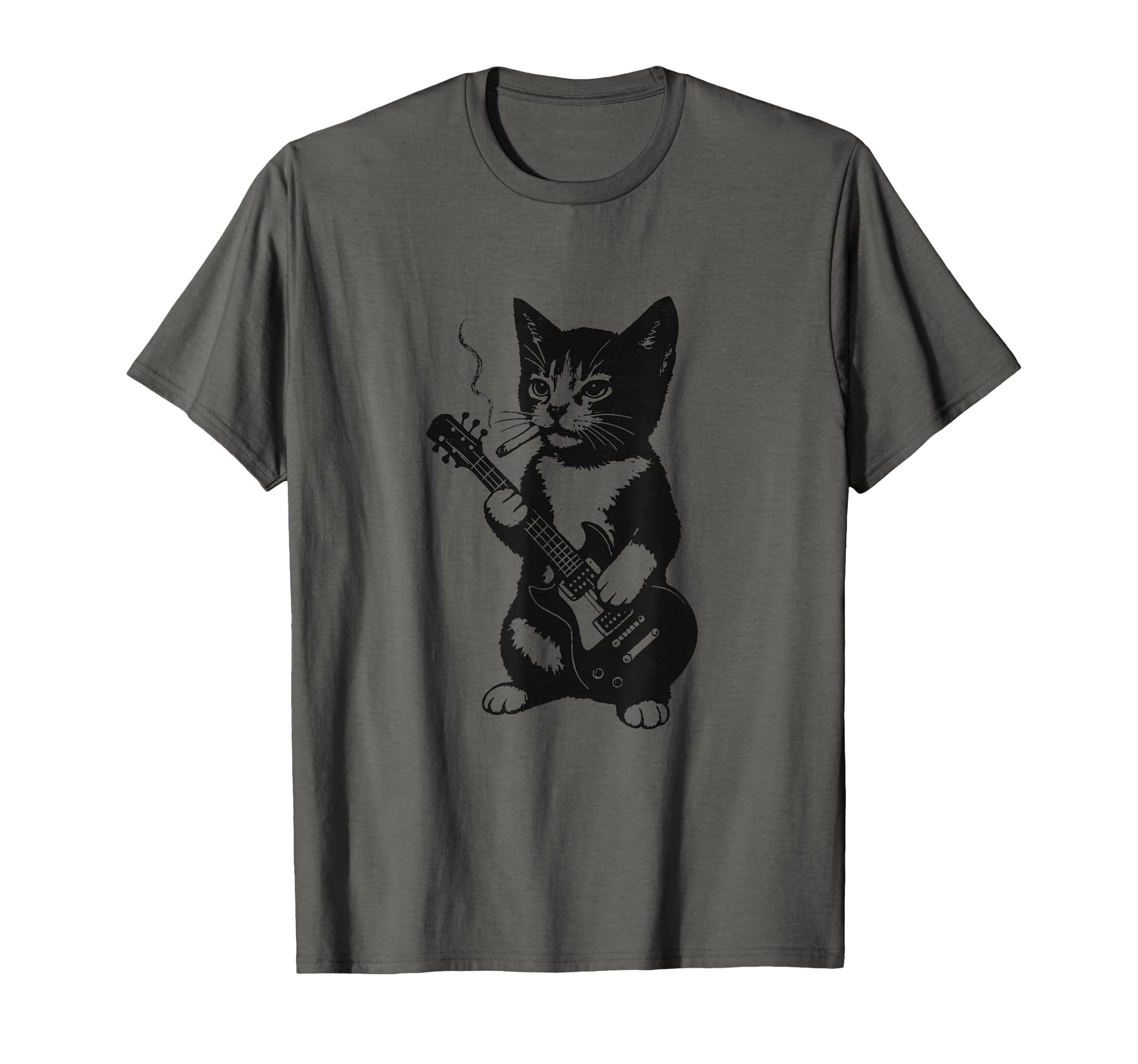 Smoking Cat Punk Rock Y2K Kitten 90S T-Shirt - Trendy Graphic Men Women - T-Shirt, Sweatshirt, Hoodie