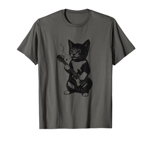 Smoking Cat Punk Rock Y2K Kitten 90S T-Shirt - Trendy Graphic Men Women - T-Shirt, Sweatshirt, Hoodie