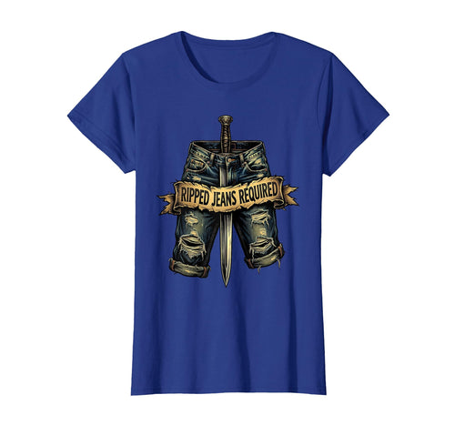 Ripped Jeans Required Grunge T-Shirt - Unique Graphic for Adults - T-Shirt, Sweatshirt, Hoodie