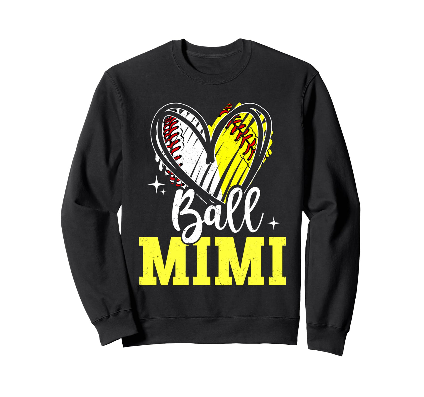 Ball Mimi Softball Baseball Grandma Sweatshirt - Streetwear Style Unisex - T-Shirt, Sweatshirt, Hoodie