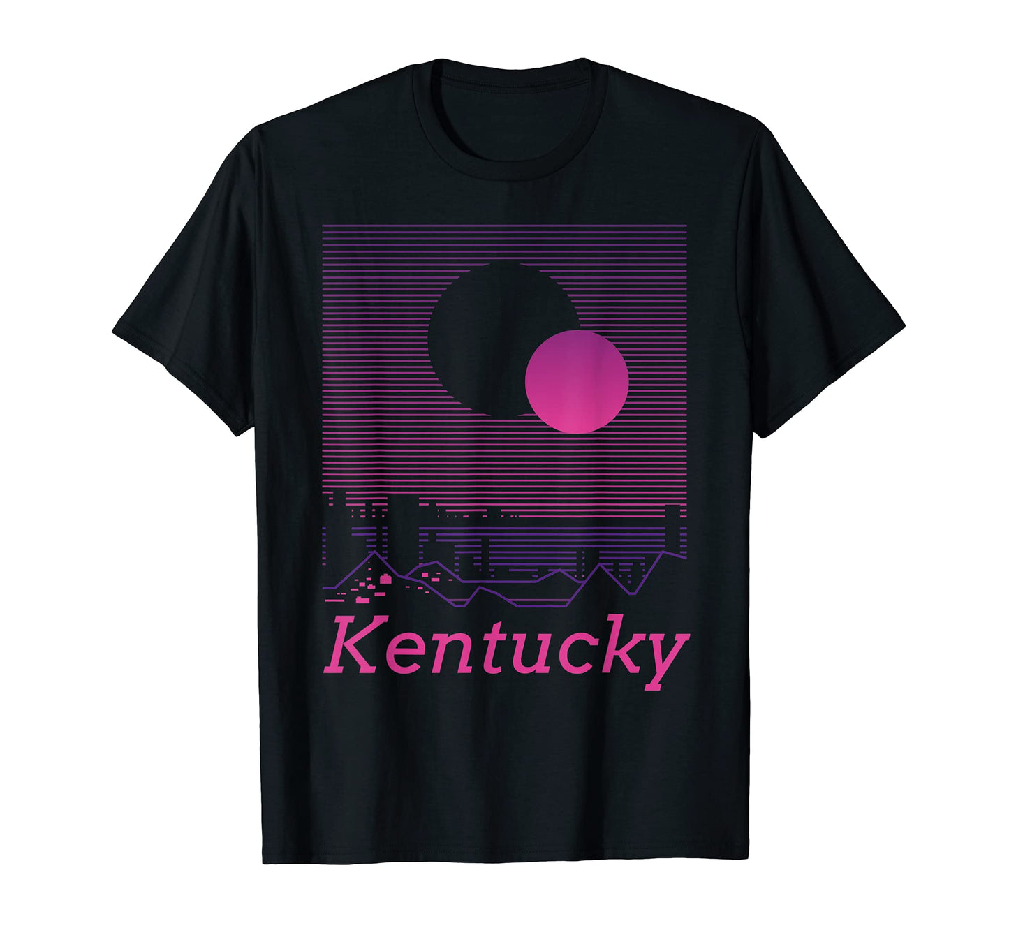 Kentucky Mountain Grid 80S 90S Aesthetic T-Shirt - Trendy Graphic Unisex - T-Shirt, Sweatshirt, Hoodie