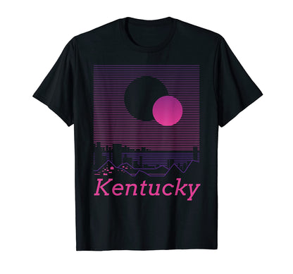 Kentucky Mountain Grid 80S 90S Aesthetic T-Shirt - Trendy Graphic Unisex - T-Shirt, Sweatshirt, Hoodie