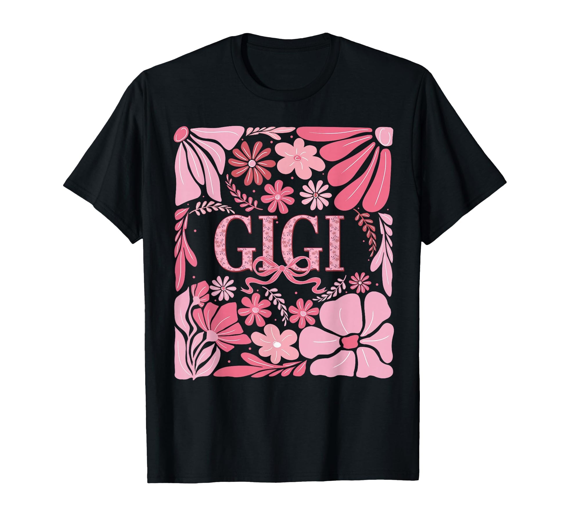 Floral Gigi Coquette Boho Grandma T-Shirt - Minimalist Print Unisex - T-Shirt, Sweatshirt, Hoodie
