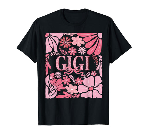 Floral Gigi Coquette Boho Grandma T-Shirt - Minimalist Print Unisex - T-Shirt, Sweatshirt, Hoodie