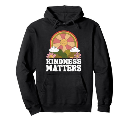 Sun Anti Bullying Rainbow Kindness Hoodie - Trendy Graphic for Adults - T-Shirt, Sweatshirt, Hoodie