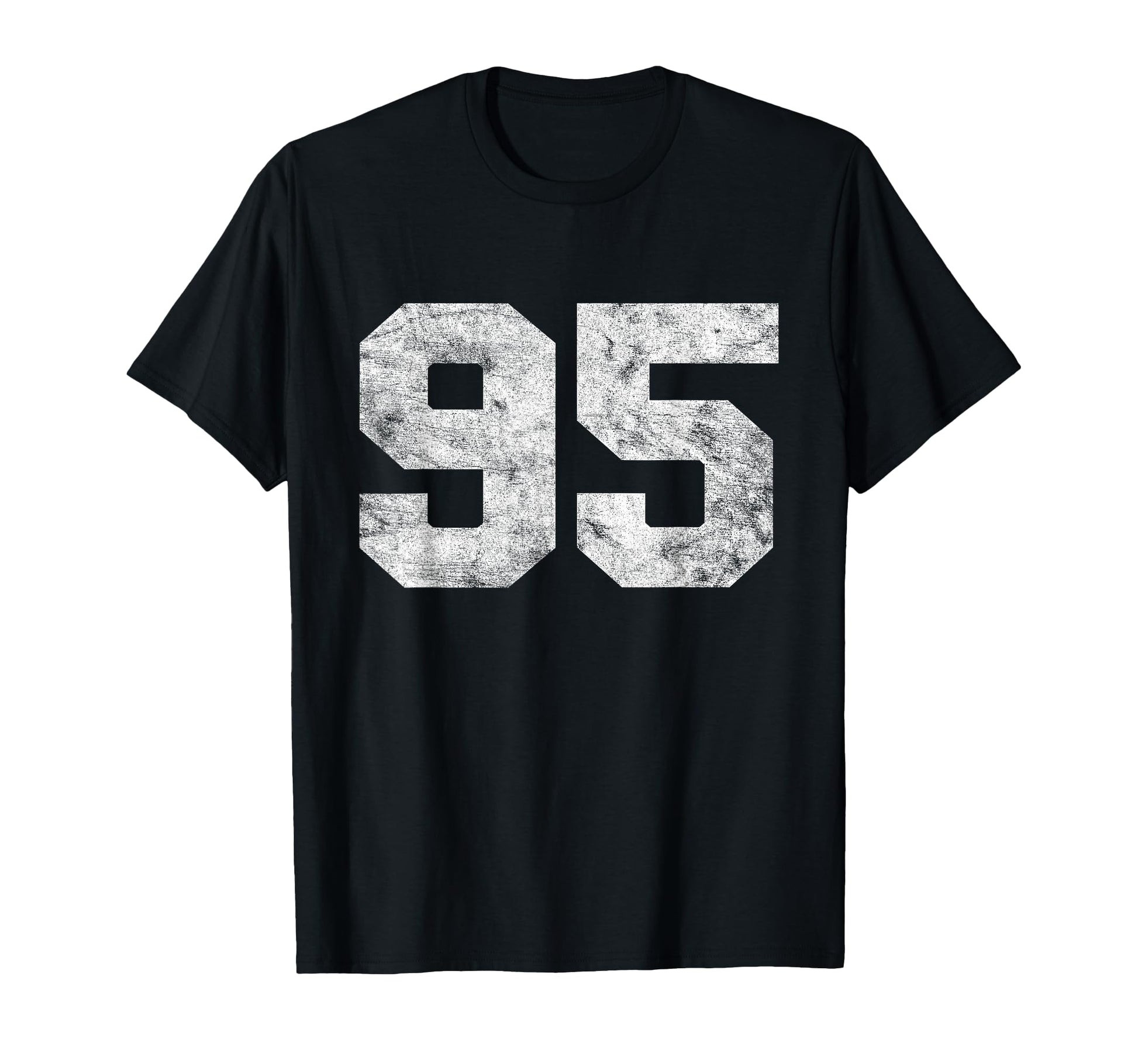 Lucky Number 95 Birthday Sports T-Shirt - Minimalist Print for Adults - T-Shirt, Sweatshirt, Hoodie