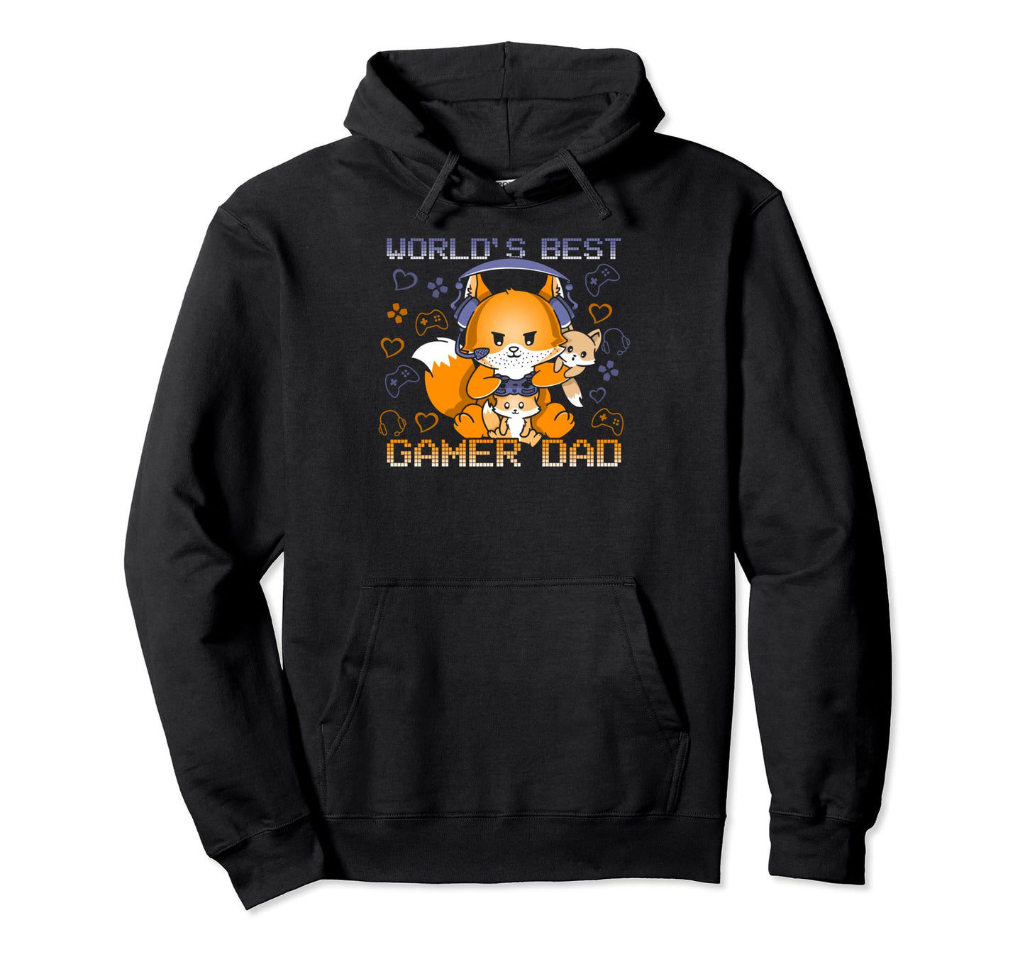 Worlds Best Gamer Dad Fathers Day Hoodie - Graphic Print for Adults - T-Shirt, Sweatshirt, Hoodie