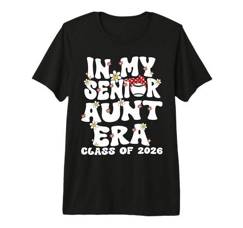 My Senior Aunt Era Groovy Baseball T-Shirt - Fun Novelty Design Men Women - T-Shirt, Sweatshirt, Hoodie