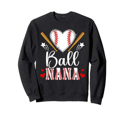 Ball Nana Baseball Nana Baseball Sweatshirt - Custom Art Print for Adults - T-Shirt, Sweatshirt, Hoodie