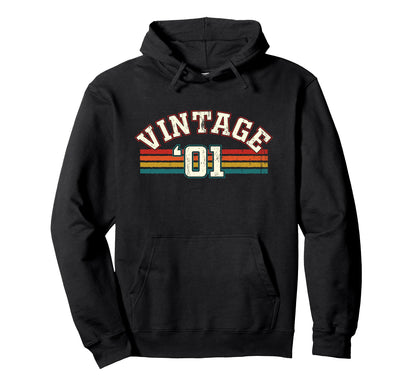 2001 Birth Year Birthday Rainbow Lines Hoodie - Custom Art Print Men Women - T-Shirt, Sweatshirt, Hoodie