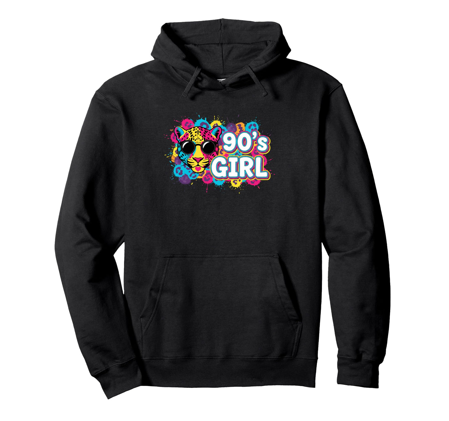 90S Rainbow Leopard 1990S Vibe Nineties Hoodie - Unique Graphic Men Women - T-Shirt, Sweatshirt, Hoodie