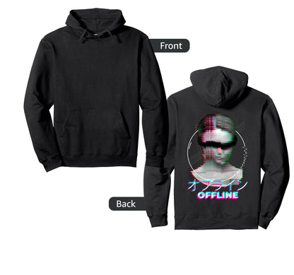 Japanese 90S Minimal Aesthetic Hoodie - Fun Novelty Design Men Women - T-Shirt, Sweatshirt, Hoodie