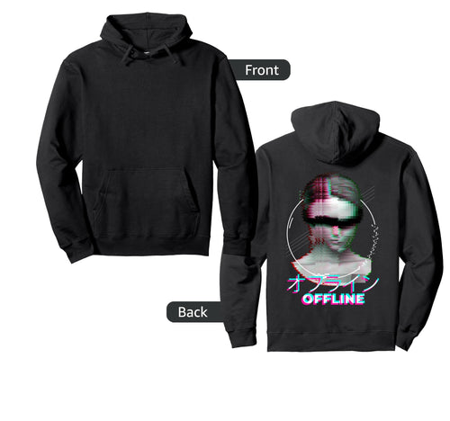 Japanese 90S Minimal Aesthetic Hoodie - Fun Novelty Design Men Women - T-Shirt, Sweatshirt, Hoodie