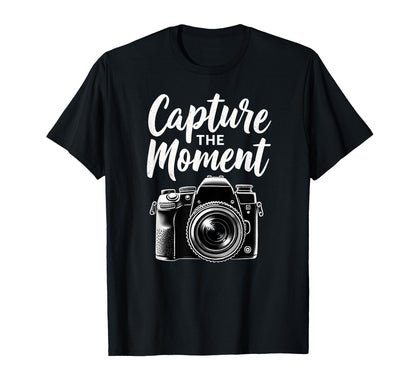 Capture Moment Camera Photography T-Shirt - Custom Art Print Men Women - T-Shirt, Sweatshirt, Hoodie