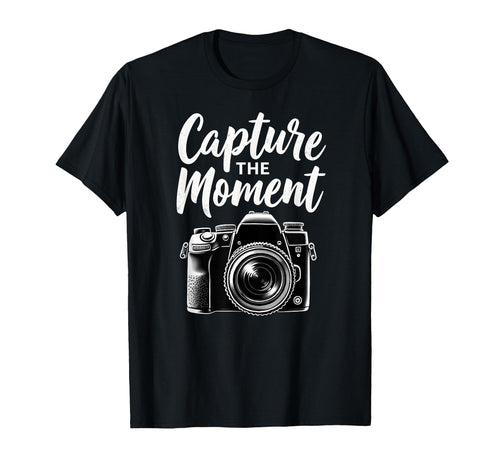 Capture Moment Camera Photography T-Shirt - Custom Art Print Men Women - T-Shirt, Sweatshirt, Hoodie