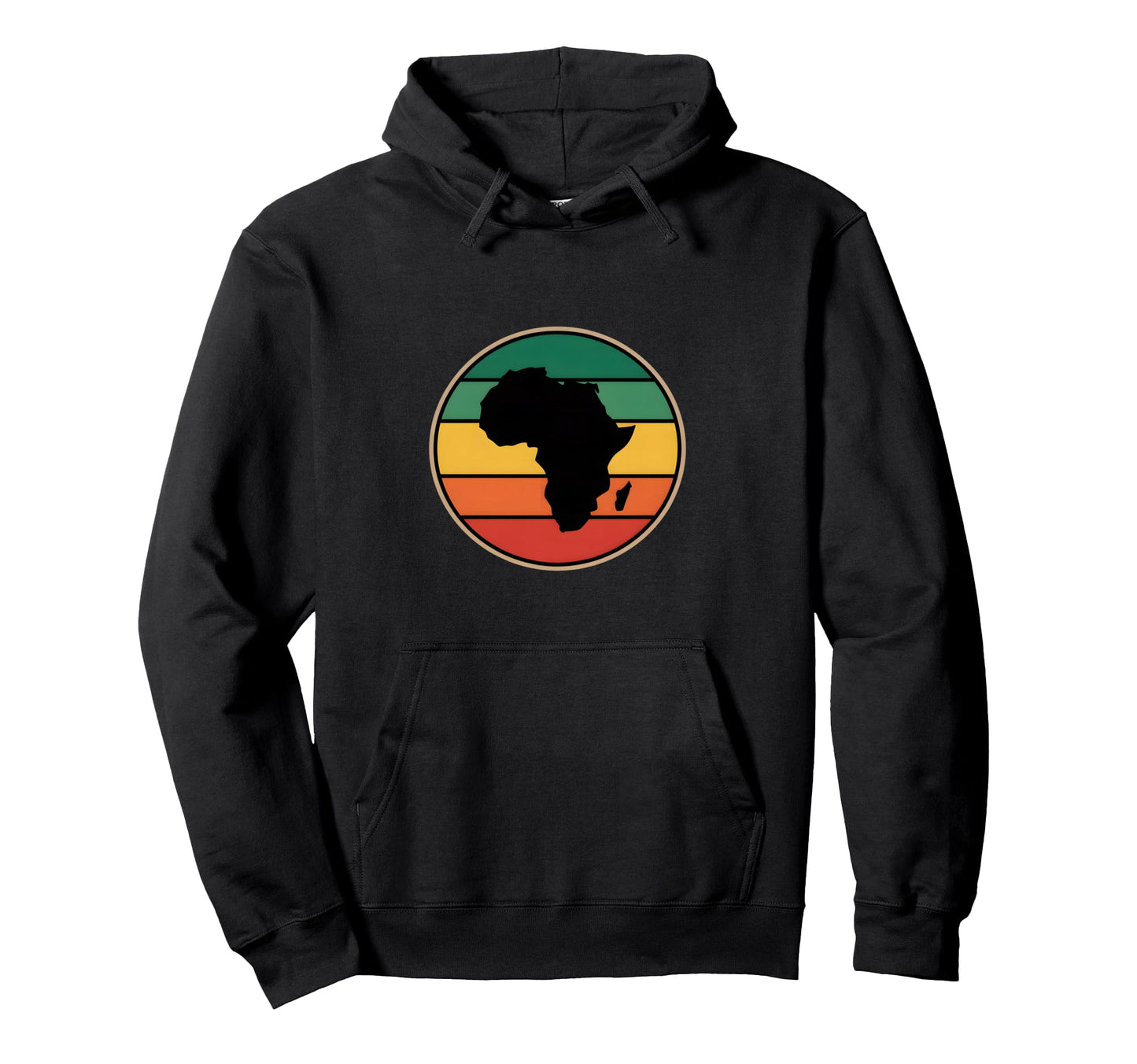 Africa Continent Funny Rainbow Hoodie - Casual Everyday Wear Men Women - T-Shirt, Sweatshirt, Hoodie