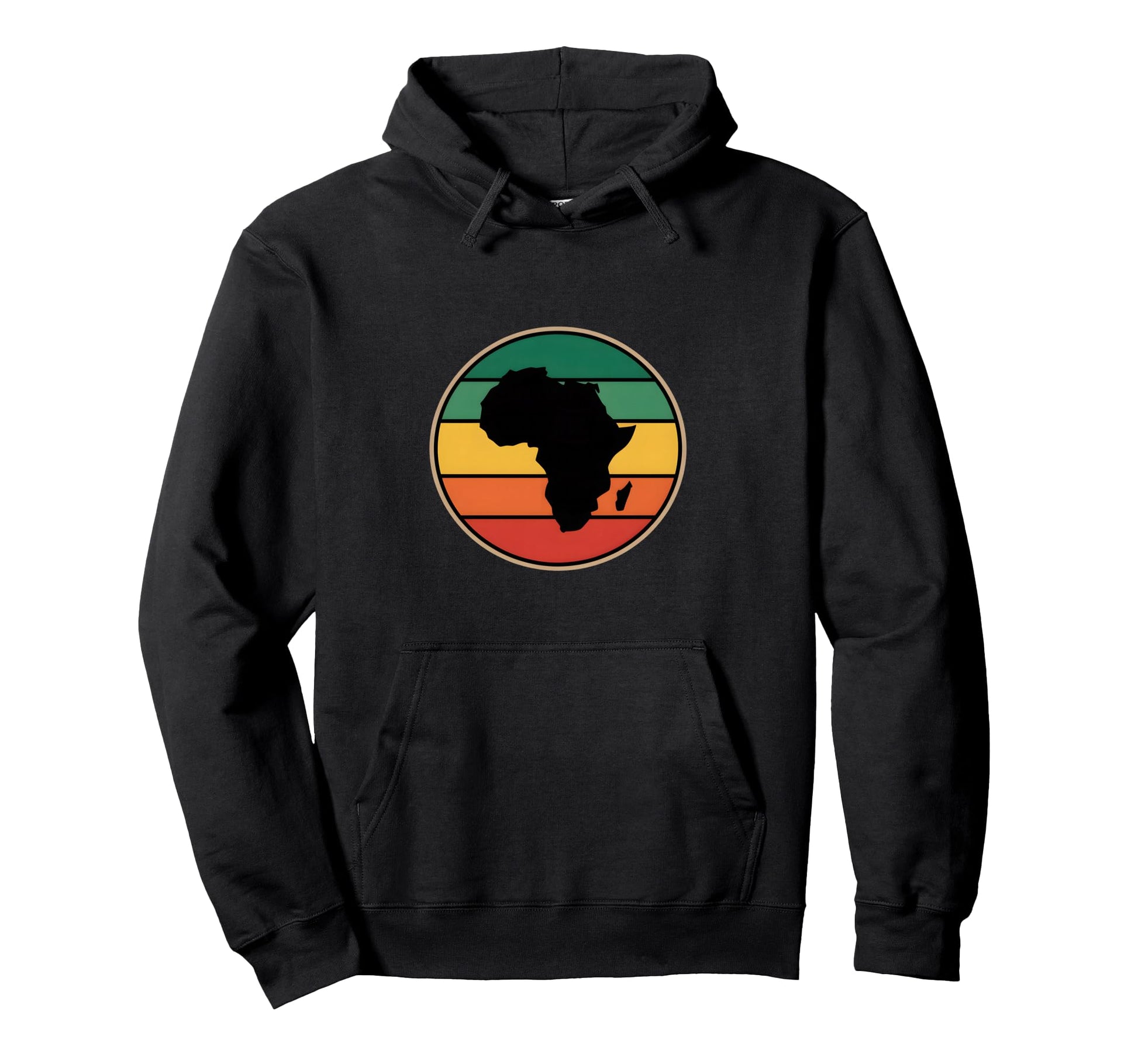 Africa Continent Funny Rainbow Hoodie - Casual Everyday Wear Men Women - T-Shirt, Sweatshirt, Hoodie