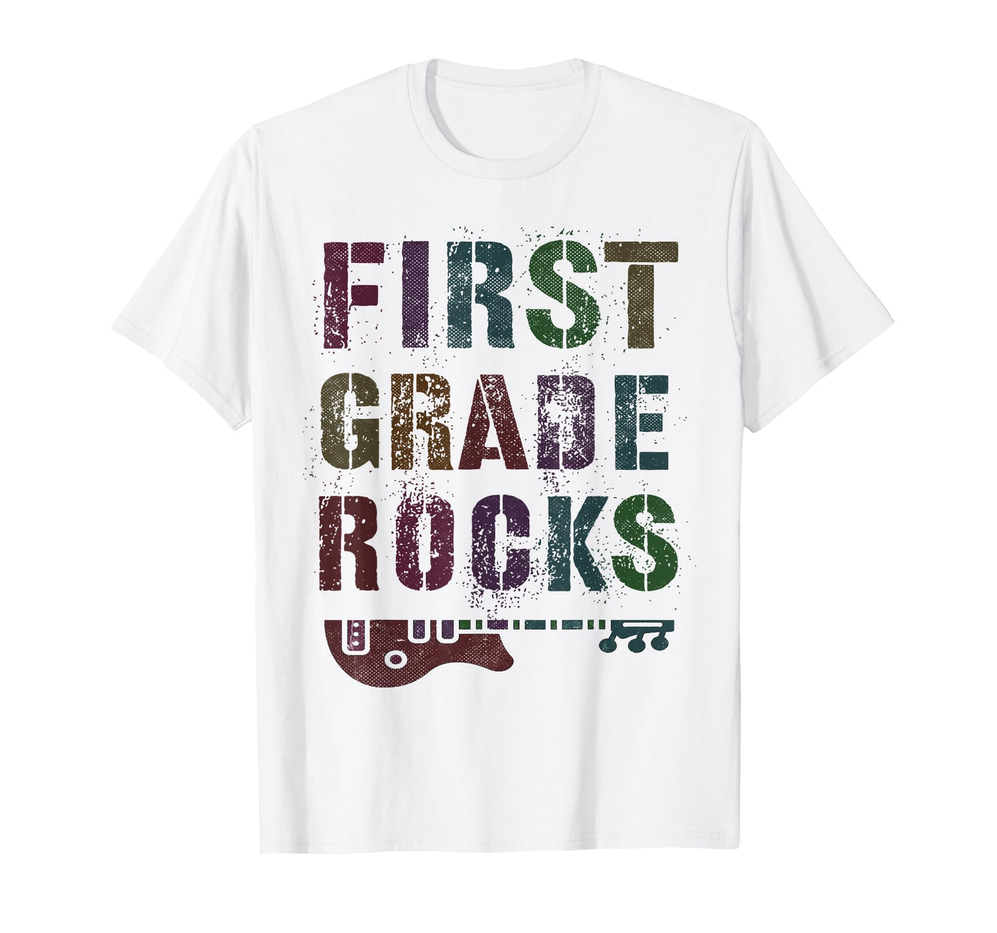 1St Grade Rocks Teacher Rockstar First T-Shirt - Graphic Print for Adults - T-Shirt, Sweatshirt, Hoodie