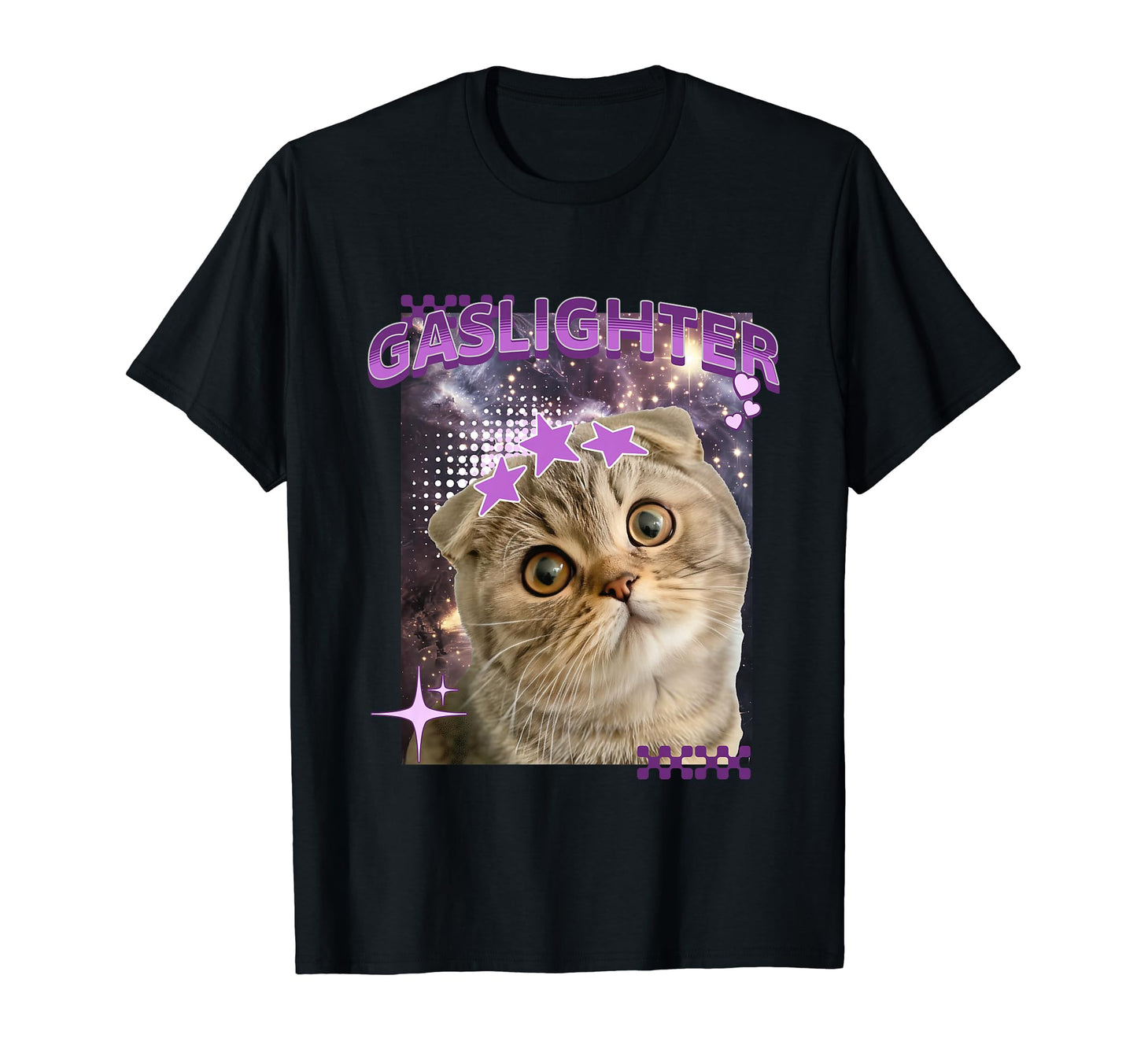 Gaslighter Ragdoll Kitten Y2K Cat T-Shirt - Novelty Apparel for Adults - T-Shirt, Sweatshirt, Hoodie