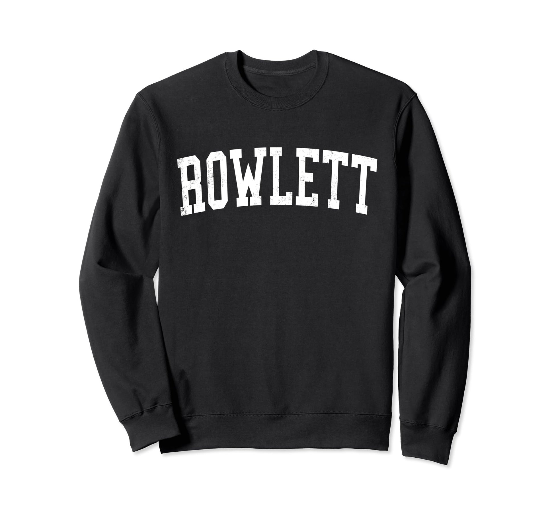 Rowlett Tx Distressed White Sweatshirt - Custom Art Print for Adults - T-Shirt, Sweatshirt, Hoodie