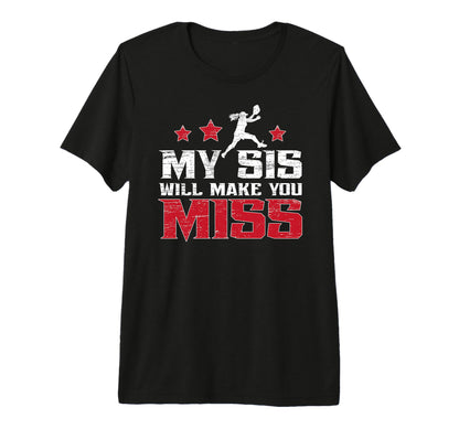 My Sis Baseball Pitcher Brother Baseball T-Shirt - Trendy Graphic Unisex - T-Shirt, Sweatshirt, Hoodie
