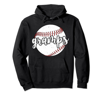 Gramps Proud Baseball Gramps Baseball Hoodie - Unique Graphic for Adults - T-Shirt, Sweatshirt, Hoodie