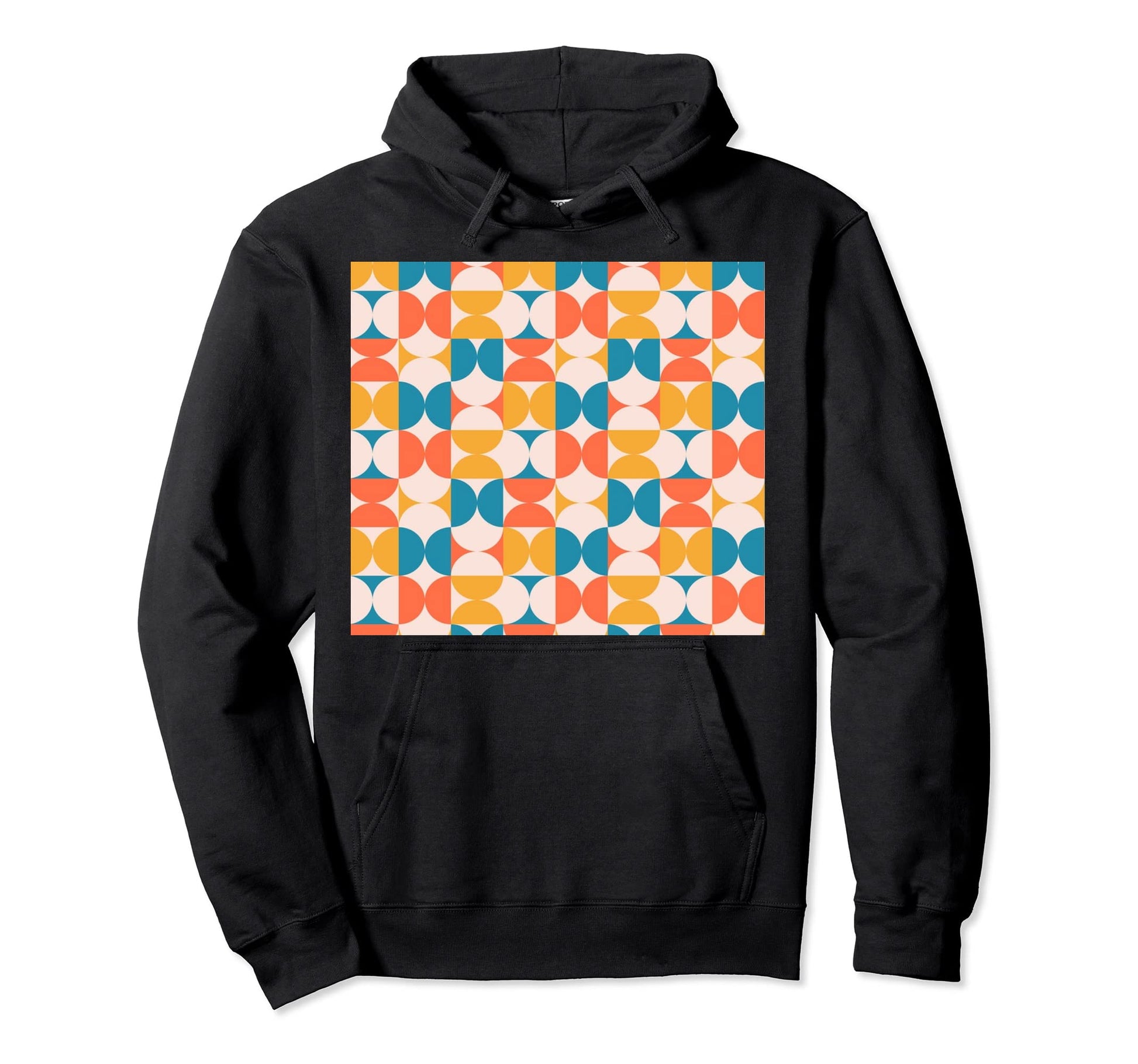 Boho Bauhaus Geometric Pattern Hoodie - Aesthetic Graphic Men Women - T-Shirt, Sweatshirt, Hoodie