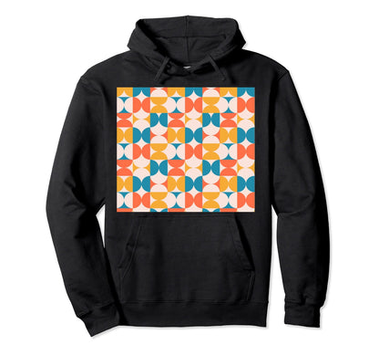Boho Bauhaus Geometric Pattern Hoodie - Aesthetic Graphic Men Women - T-Shirt, Sweatshirt, Hoodie