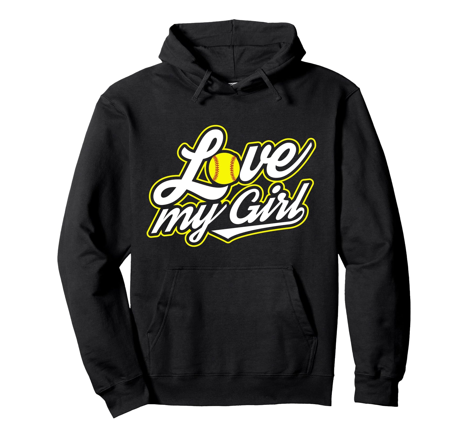 I Love My Softball Gift Moms Who Ball Hoodie - Minimalist Print Unisex - T-Shirt, Sweatshirt, Hoodie