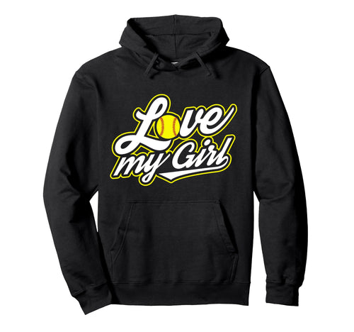I Love My Softball Gift Moms Who Ball Hoodie - Minimalist Print Unisex - T-Shirt, Sweatshirt, Hoodie