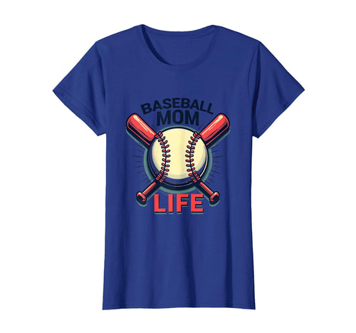 Baseball Mom Life Proud Sports Parent T-Shirt - Novelty Apparel for Adults - T-Shirt, Sweatshirt, Hoodie