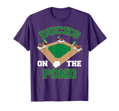 Ducks Pond Softball Player Funny T-Shirt - Custom Art Print for Adults - T-Shirt, Sweatshirt, Hoodie