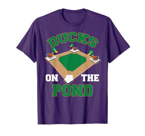 Ducks Pond Softball Player Funny T-Shirt - Custom Art Print for Adults - T-Shirt, Sweatshirt, Hoodie