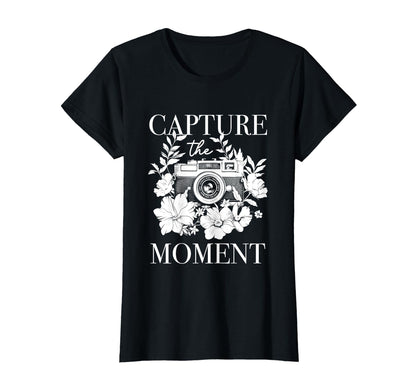 Photographer Capture Moment Camera T-Shirt - Streetwear Style Men Women - T-Shirt, Sweatshirt, Hoodie