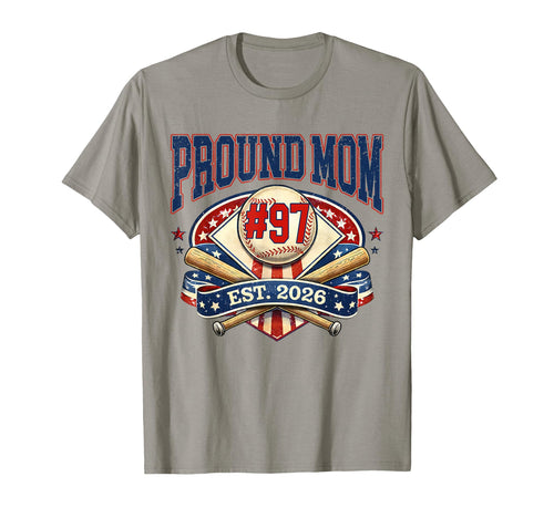 Custom Proud Mom Baseball Jersey Number T-Shirt - Minimalist Print Unisex - T-Shirt, Sweatshirt, Hoodie