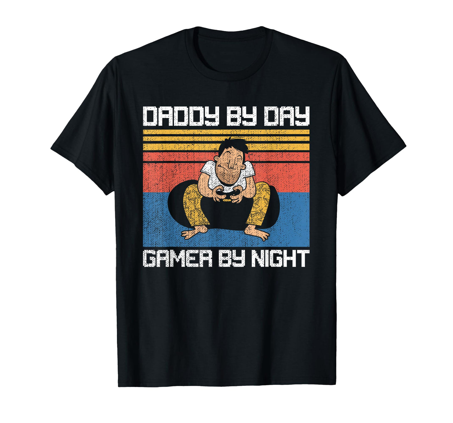 Daddy Day Gamer Night Father Gamer T-Shirt - Custom Art Print Unisex - T-Shirt, Sweatshirt, Hoodie