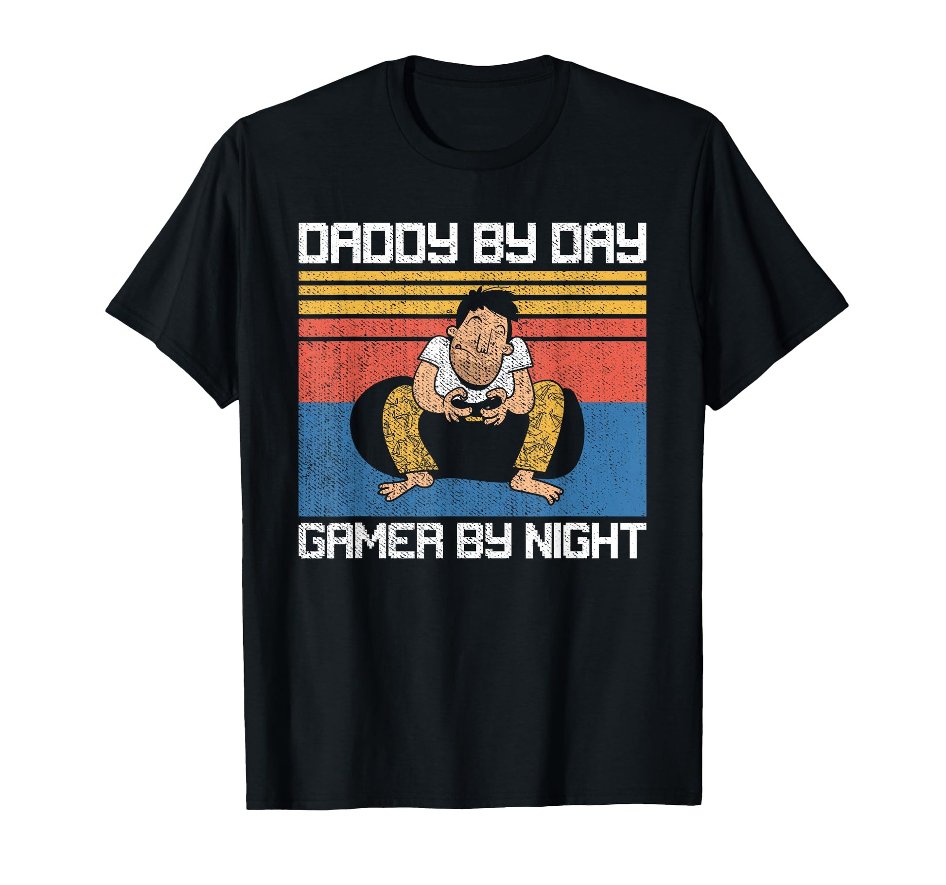 Daddy Day Gamer Night Father Gamer T-Shirt - Custom Art Print Unisex - T-Shirt, Sweatshirt, Hoodie