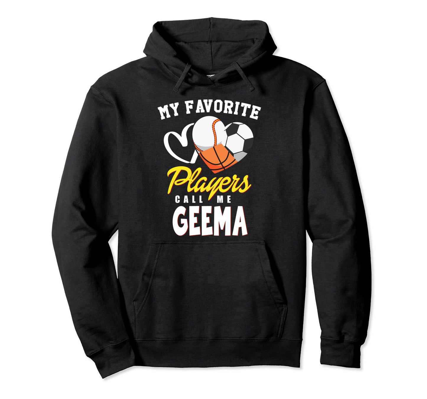 My Favorite Players Baseball Soccer Hoodie - Graphic Print Men Women - T-Shirt, Sweatshirt, Hoodie