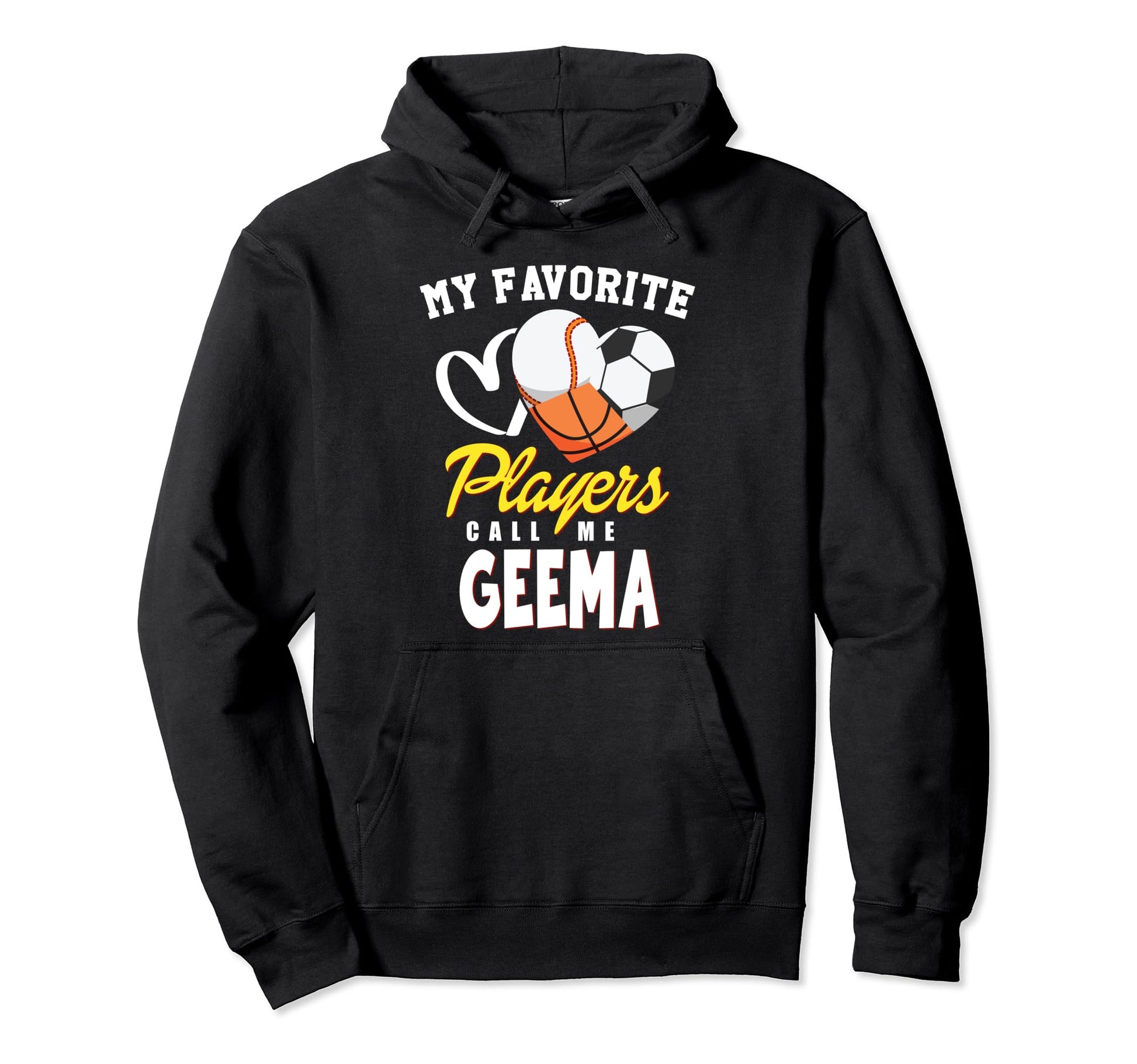 My Favorite Players Baseball Soccer Hoodie - Graphic Print Men Women - T-Shirt, Sweatshirt, Hoodie