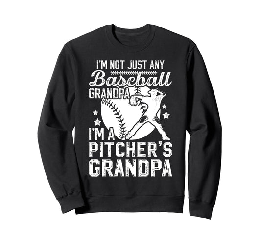 Im Baseball Pitcher Grandpa Sweatshirt - Custom Art Print Men Women - T-Shirt, Sweatshirt, Hoodie