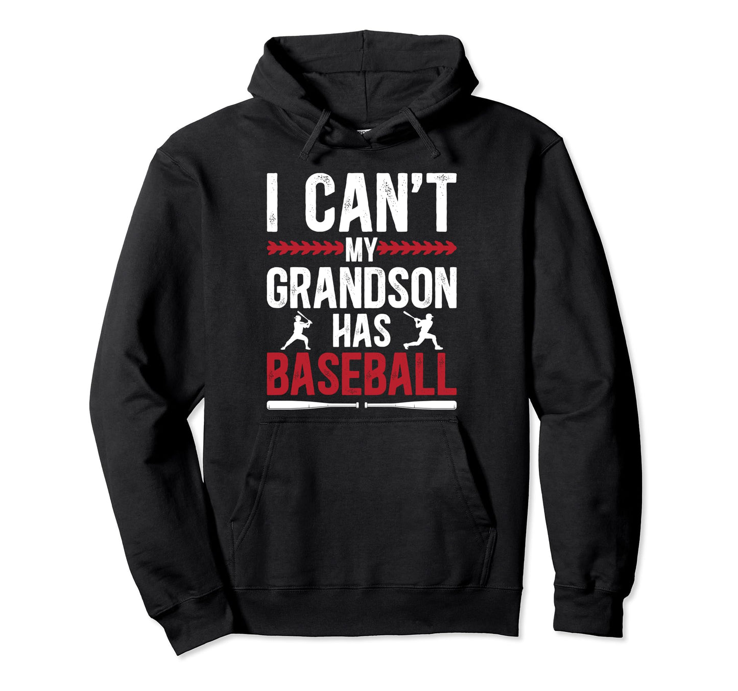 My Grandson Has Baseball Grandpa Hoodie - Graphic Print for Adults - T-Shirt, Sweatshirt, Hoodie