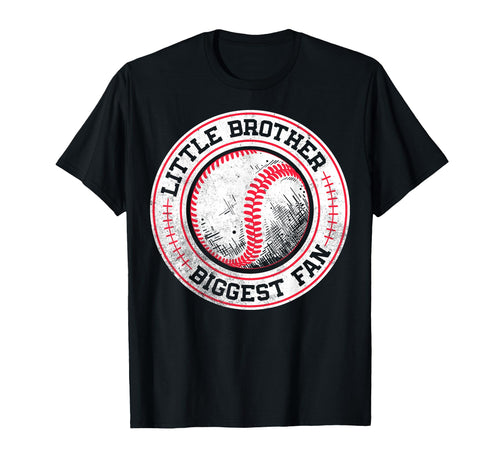 Little Brother Biggest Fan Funny T-Shirt - Casual Everyday Wear Unisex - T-Shirt, Sweatshirt, Hoodie